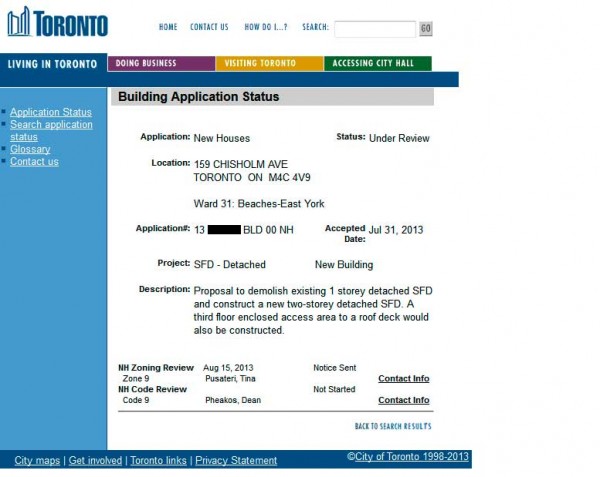 Building Permit Status 2013-08-15